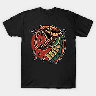 snake head oldschool tshirt T-Shirt